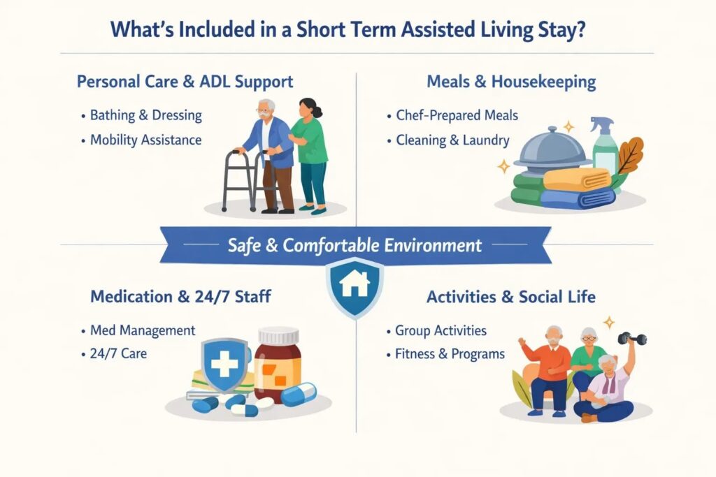 What Is Included in a Short Term Stay Assisted Living Program?