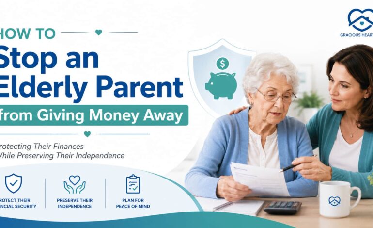 Stop an elderly from giving away money